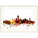 Ebern Designs Francy Dallas Texas Skyline' by Michael Tompsett Graphic Art Print in Brown | 28 H x 38 W x 1 D in | Wayfair