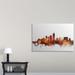 Ebern Designs Francy Indianapolis Indiana Skyline' by Michael Tompsett Graphic Art Print | 20 H x 30 W x 1.5 D in | Wayfair