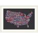Ebern Designs Francy 'United States Cities Map' by Abarca Textual Art Metal | 24 H x 32 W x 1 D in | Wayfair DF90E398EFCD4B179A8C325FB3AEB772