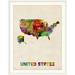 Ebern Designs 'United States Watercolor Map' by Francy Graphic Art Print | 24 H x 20 W x 1 D in | Wayfair 35162C92C6F24CCF8630E87465BADBDE