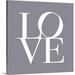 Winston Porter 'Love' by Francy Textual Art in Black | 35 H x 35 W x 1.5 D in | Wayfair 0DAC6484DAC64319B0AD911404369043