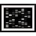 Ebern Designs 'DNA Art' by Francy Graphic Art Print in White & Black Metal in Black/White | 25 H x 32 W x 1 D in | Wayfair