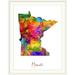 Ebern Designs Francy 'Minnesota Map' by Abarca Graphic Art Print Canvas | 24 H x 20 W x 1 D in | Wayfair BF46474E2FAC4E2DBDF67624F1F78199