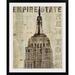 Williston Forge Raison Vintage NY Empire State Building' by Michael Mullan Graphic Art Print Metal | 32 H x 27 W x 1 D in | Wayfair