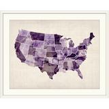 Ebern Designs 'United States Watercolor Map' by Francy Graphic Art Print in Black | 35 H x 44 W x 1 D in | Wayfair D03FB830A88E49C4A215CE89CE1FE530