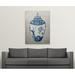 Bungalow Rose Drogin Imari Urn I Blue & ' by Marilyn Hageman Painting Print in White | 48 H x 36 W x 1.5 D in | Wayfair