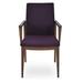 sohoConcept Pasha Wood Arm Chair Wood/Upholstered in Brown | 34.5 H x 18.5 W x 22.5 D in | Wayfair DC101011-17