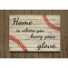 The Finishing Touch Home Is Where You Hang Your Glove Wall Décor, Wood in Brown/Red/White | 16 H x 20 W in | Wayfair FT100011620