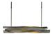 Hubbardton Forge Landscape 1 - Light Kitchen Island Linear LED Pendant, Steel in Black | 5.3 H x 37.4 W x 5.3 D in | Wayfair 139727-LED-SHRT-07