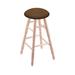 Holland Bar Stool Swivel 24" Counter Stool Wood/Upholstered/Leather in Gray/Brown | 24 H in | Wayfair RC24MTNat026