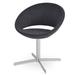 sohoConcept Crescent 4-Star Side Chair Upholstered/Metal in Black/Yellow | 29 H x 23.75 W x 21 D in | Wayfair DC2005-34