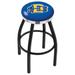 Holland Bar Stool NCAA 36" Swivel Bar Stool Upholstered/Metal in Black/Red/White | 36 H x 19 W x 19 D in | Wayfair L8B2C36SDakSt