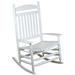 Alcott Hill® Hutchcraft Outdoor Rocking Solid Wood Chair in White | 48 H x 31 W x 35 D in | Wayfair 12C3A49A505243A1AF69EA098ECF994F