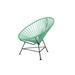 Innit Papasan Patio Chair in Blue/Black | 29 H x 32 W x 28 D in | Wayfair i02-01-16