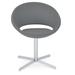 sohoConcept Crescent 4-Star Side Chair Upholstered/Metal in Gray/Yellow | 29 H x 23.75 W x 21 D in | Wayfair DC2005-70