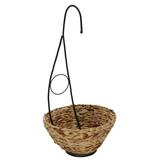 House of Silk Flowers Inc. Foliage Artificial Spider Hanging Plant in Basket Wicker/Rattan/Fabric in Brown | 28 W x 28 D in | Wayfair HF0656-W