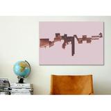 iCanvas Mugshot Gangster's Toy (Machine Gun) Graphic Art on Canvas Metal in Blue/Pink/White | 40 H x 60 W x 1.5 D in | Wayfair 8839-1PC6-60x40