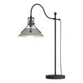 Hubbardton Forge Henry 27" Arched Table Lamp Metal in Gray/Black | 27.1 H x 9.2 W x 20.4 D in | Wayfair 272840-SKT-10-82