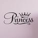 Innovative Stencils Princess Crown Vinyl Nursery Wall Decal Vinyl in Black | 12 H x 28 W in | Wayfair 1365 Black