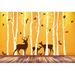 Innovative Stencils Birch Tree Animal Forest Vinyl Wall Decal Vinyl in Brown | 96 H x 132 W in | Wayfair 1362 96 White/Brown