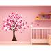 Innovative Stencils Butterfly Cherry Blossom Tree Baby Nursery Wall Decal Vinyl in Pink/White | 72 H x 52 W in | Wayfair 1139 72 P W