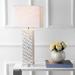 Highland Dunes Courtenay 31" Table Lamp Resin/Linen/Crystal in White | 30.5 H x 13 W x 13 D in | Wayfair 9928E9B01A13454CA4494A8F67BBE3BD