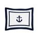 Sweet Jojo Designs Anchors Away Sham 100% Cotton | 20 H x 26 W in | Wayfair Sham-AnchorsAway