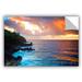 ArtWall Doug Nelson Hawaiian Sunrise Wall Decal Vinyl in Blue | 12 H x 18 W in | Wayfair 6nel021a1218p