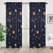 Sweet Jojo Designs Space Galaxy Semi-Sheer Rod Pocket Curtain Panels Synthetic | 84 H in | Wayfair Panel-SpaceGalaxy