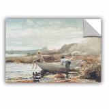 ArtWall Winslow Homer Boys On The Beach Removable Wall Decal Vinyl in Gray | 8 H x 12 W in | Wayfair 1hom005a0812p