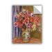 Charlton Home® Pierre Renoir Vase Of Tulips & Anemones, 1895 Removable Wall Decal Vinyl in Green/Red | 10 H x 8 W in | Wayfair