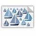 ArtWall Studio Pela Sunday on the Coast I Removable Wall Decal Vinyl in Blue/White | 24 H x 16 W in | Wayfair 2pel056a1624p