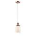 Breakwater Bay Saenz 1-Light Single Bell Pendant Glass in Brown | 10 H x 5 W x 5 D in | Wayfair E24E324AA751453B9DF9C77041119BBA