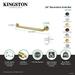 Kingston Brass Metropolitan Decorative Grab Bar Metal in Brown | 2.81 H in | Wayfair DR714245