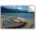 Breakwater Bay Waiting To Row in Hanalei Bay by Kathy Yates Photographic Print Removable Wall Decal Canvas/Fabric in White | 24 H x 36 W in | Wayfair