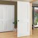 Standard Door - Kimberly Bay Paneled Solid Wood Shaker Standard Door Wood in White | 80 H x 36 W in | Wayfair DPSHA2W36