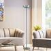 Latitude Run® Weese 72" Torchiere Floor Lamp Metal in Gray | 72 H x 13 W x 13 D in | Wayfair LATT3461 37828329