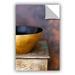 ArtWall Gold Bowl II Wall Decal Canvas/Fabric in Black/Indigo/Yellow | 18 H x 12 W in | Wayfair 0ray180a1218p