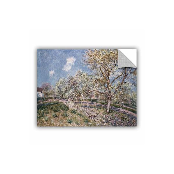 artwall-alfred-sisley-spring-at-veneux,-1880-removable-wall-decal-vinyl-in-black-|-14"-h-x-18"-w-x-0.1"-d-|-wayfair-1sis028a1418p/