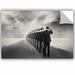 ArtWall Tommy Ingberg Get in Line Removable Wall Decal Vinyl in Black/Gray | 8 H x 12 W in | Wayfair 5ing006a0812p