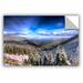 ArtWall Winter Vision' by Dragos Dumitrascu Photographic Print Removable Wall decal Metal in Blue/Gray | 32 H x 48 W in | Wayfair 0dum038a3248p