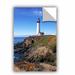 ArtWall Pigeon Point Lighthouse 2 by Kathy Yates Photographic Print Removable Wall decal in Blue/Brown | 24 H x 16 W in | Wayfair 0yat029a1624p