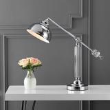 Canora Grey Fabian 22" Desk Lamp 22.0 H x 8.0 W x 30.0 D in grayMetal/Crystal in Chrome | 22" H X 8" W X 30" D | Wayfair