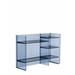 Kartell Sound-Rack Cabinet Plastic in Blue | 20.86 H x 29.5 W x 10.23 D in | Wayfair 9910/BL