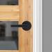 Kwikset Milan Single Dummy Door Lever w/ Round Rosette in Black | 2.63 H x 4.16 W in | Wayfair 97880-918