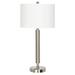 Latitude Run® Wellesley 30" Table Lamp Linen/Metal in Gray | 30 H x 15 W x 15 D in | Wayfair LATT6253 38351445