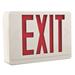 Lithonia Lighting Quantum Thermoplastic Surface-Mounted LED Emergency Exit Combo Sign Thermoplastic in Red/White | 8 H x 19.25 W x 2.25 D in | Wayfair