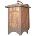 Loon Peak® Yair 1-Light Outdoor Wall Lantern Metal/Steel in Gray/Yellow | 32 H x 23.5 W x 22 D in | Wayfair 6FCF0D4318DA419C81D1539FCE4DDAD1