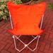 Latitude Run® Rashee Combination Classic Folding Camping Chair Metal in Orange/White | 42 H x 34 W x 28 D in | Wayfair LTRN1075 27724819
