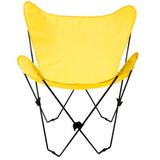 Latitude Run® Rashee Combination Classic Folding Camping Chair Metal in Black/Yellow | 42 H x 34 W x 28 D in | Wayfair LTRN1075 27724815